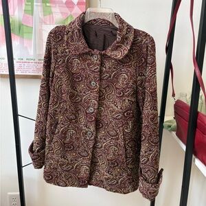 VINTAGE Paisley Patterned Women's Jacket